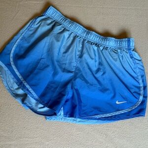 Nike Women's Athletic Running Shorts LargeDri-Fit Tempo Blue Sades